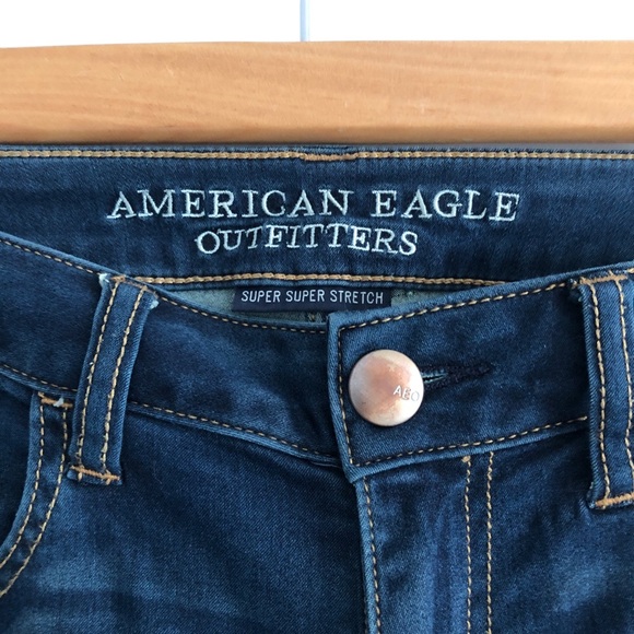American Eagle Super Super Stretch Jegging Blue 8 - Picture 8 of 9